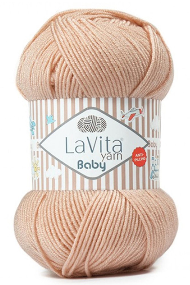 LaVita - Lavita Baby El Örgü İpliği Anti Pilling Akrilik 100 Gr 250 Metre (4124)