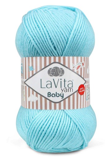 LaVita - Lavita Baby El Örgü İpliği Anti Pilling Akrilik 100 Gr 250 Metre (5033)