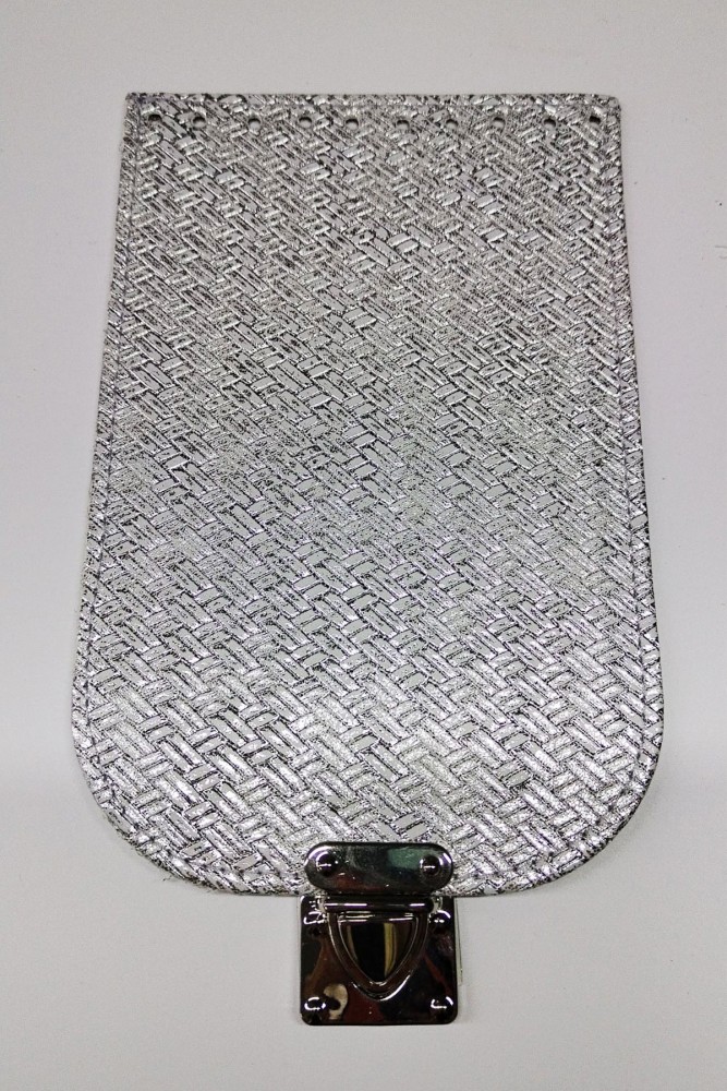LİKYA HOBİ - Likya Çanta Kapağı 20x13 Cm Salpalı Deri (Gümüş)