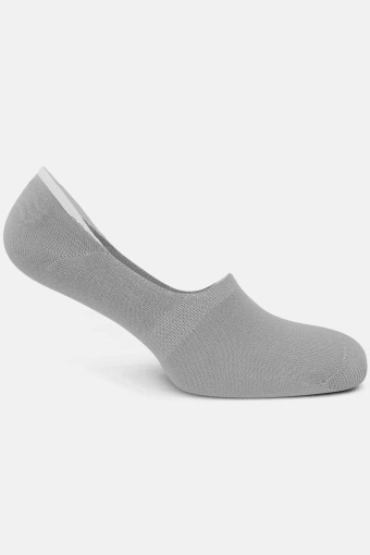 LİKYA - Likya Erkek Bambu Silikon Kaymaz Bantlı Babet Çorap - Düz (Gri)