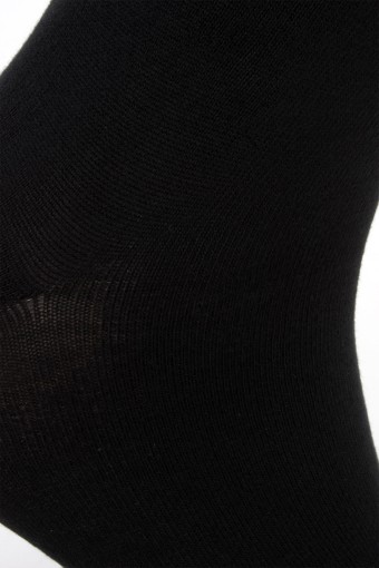 Likya Erkek Bambu Soket Çorap - Düz (Siyah) - Thumbnail