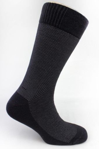 (12'li Paket) Likya Erkek Havlu Soket Çorap - Desenli (Asorti) - Thumbnail