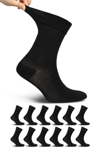Likya Erkek Bambu Diyabetik Soket Çorap - Düz (Asorti) - Thumbnail