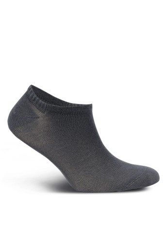 LİKYA - Likya Erkek Patik Çorap Sneaker Düz Bambu (Füme)