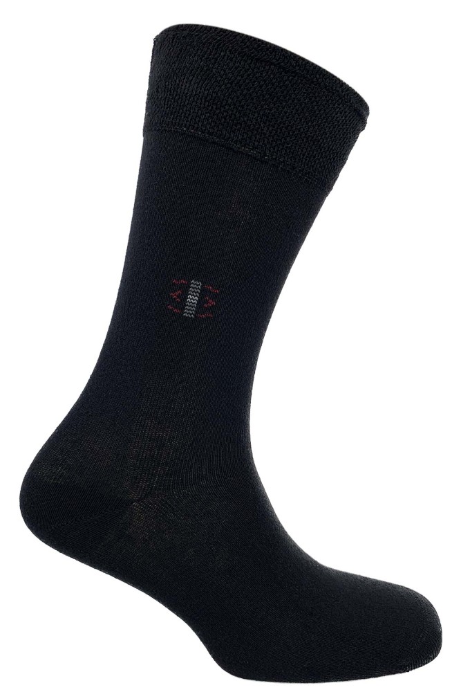 LİKYA - Likya Erkek Pamuklu Dikişsiz Soket Çorap - Desenli (Asorti)