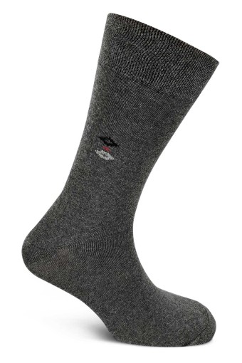 (12'li Paket) Likya Erkek Rejenere Desenli Dikişsiz Soket Çorap Desen 1 (Asorti) - Thumbnail
