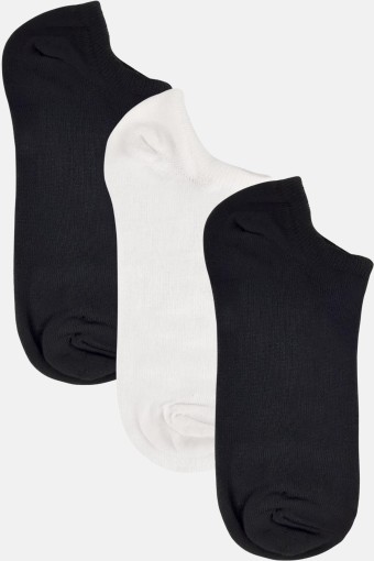 LİKYA - Likya Erkek Pamuklu Patik Çorap 3'lü - Düz (Asorti)