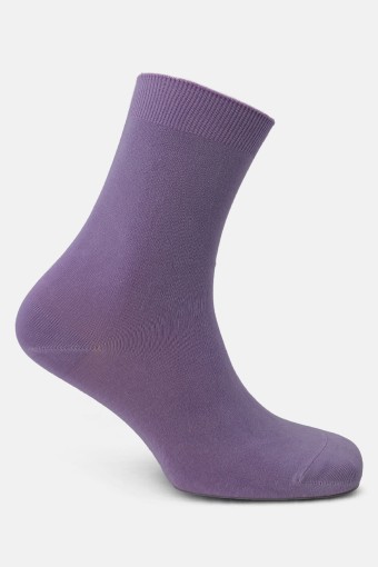 Likya Kadın Bambu Soket Çorap - Düz (Asorti/1) - Thumbnail