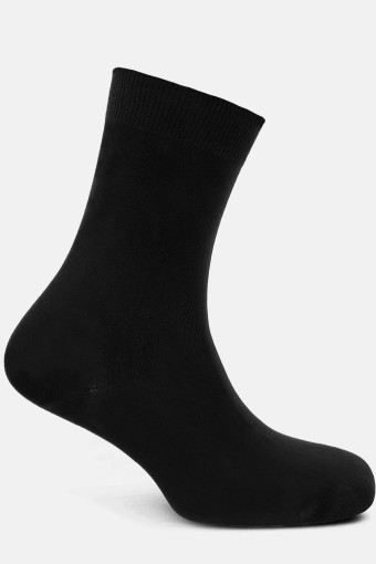 LİKYA - Likya Kadın Bambu Soket Çorap - Düz (Siyah)