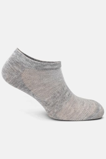 Likya Kadın Pamuklu Lastikli Patik Çorap - Düz (Asorti) - Thumbnail