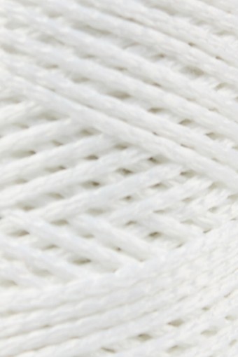 Likya Polyester Makrome İpi 100 Gr 2mm (Beyaz) - Thumbnail
