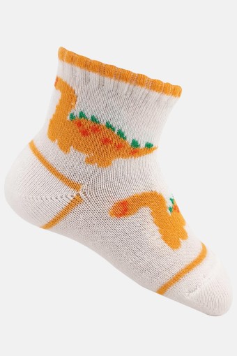 (12'li Paket) Melody Unisex Bebek Pamuklu Soket Çorap Desenli (Asorti-1) - Thumbnail
