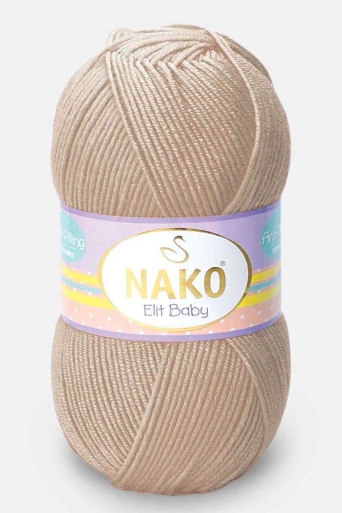Nako - Nako El Örgü İpliği Elit Baby Anti Pilling 100 Gr (06792 (Ten))