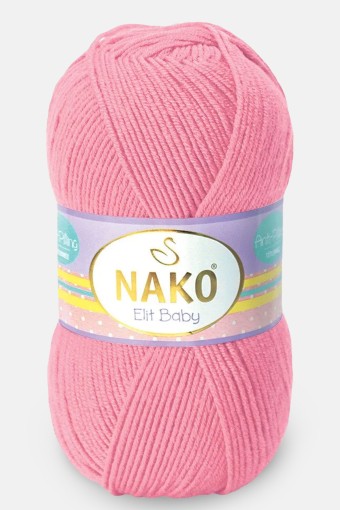 Nako - Nako El Örgü İpliği Elit Baby Anti Pilling 100 Gr (06837 (Pembe))