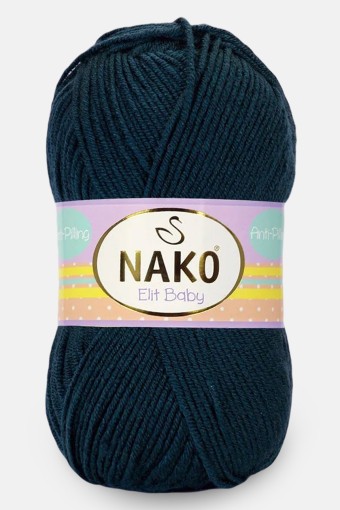 Nako - Nako El Örgü İpliği Elit Baby Anti Pilling 100 Gr (10094 (Navy))