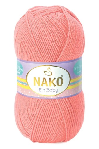 Nako - Nako El Örgü İpliği Elit Baby Anti Pilling 100 Gr (11452 (Açık Koral))