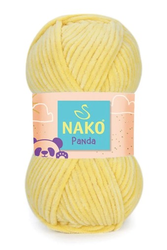 Nako - Nako El Örgü İpliği Panda Kadife 100 Gr (00215 (Saman Sarı))
