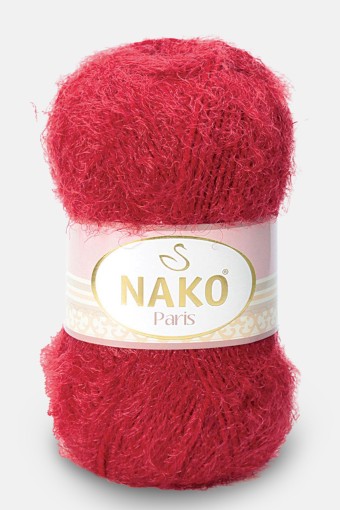 Nako - Nako El Örgü İpliği Paris 100 Gr (03641 (Karmen Kırmızı))