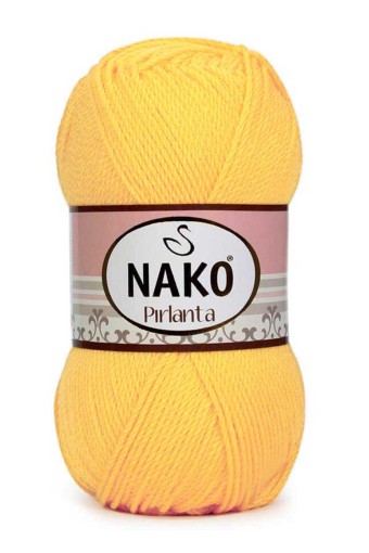 Nako - Nako El Örgü İpliği Pırlanta 100 Gr (00215 (Saman Sarı))