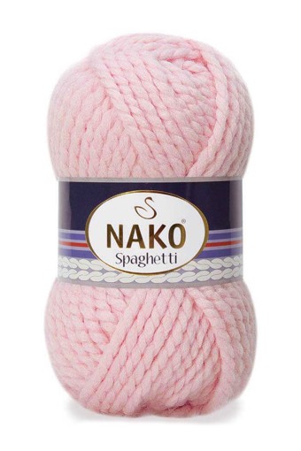 Nako - Nako El Örgü İpliği Spaghetti 100 gr (10639 (Pudra))