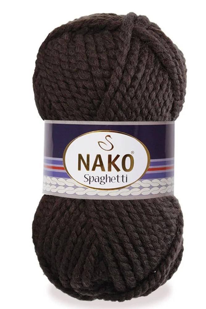Nako - Nako El Örgü İpliği Spaghetti 100 gr (4987 (Bitter Çikolata))
