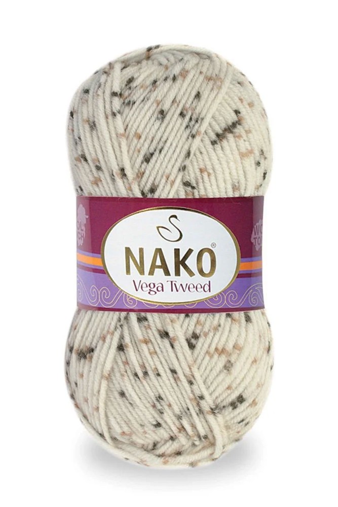 Nako - Nako El Örgü İpliği Vega Tweed 100 Gr (35017 (Mahlep))