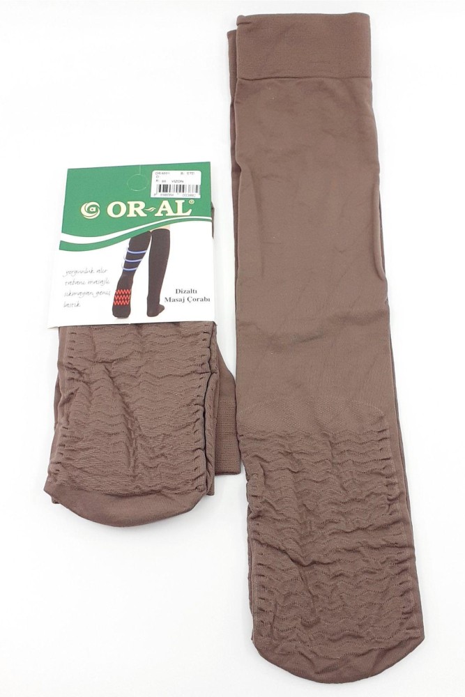 ORAL - Oral Kadın İnce Dizaltı Çorap Masaj (Vizon (86))
