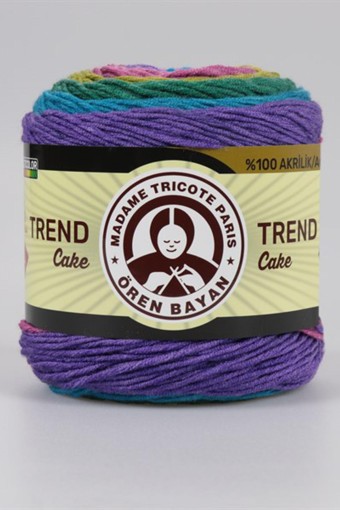 Ören Bayan Trend Cake Batik El Örgü İpi 200gr (0628) - Thumbnail
