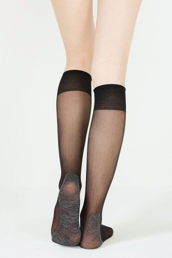 Penti Kadın İnce Dizaltı Çorap Konfor (Siyah (500)) - Thumbnail