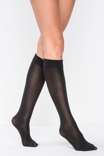 PENTİ - Penti Kadın İnce Dizaltı Çorap Opak Mikro 40 (Siyah (500))