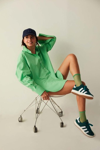PENTİ - Penti Kadın İnce Soket Çorap Fashion Fileli (220/Yeşil)