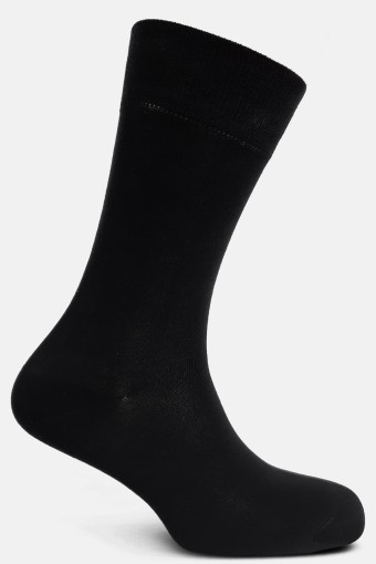 Pierre Cardin Erkek Flat Bambu Soket Çorap (Siyah) - Thumbnail