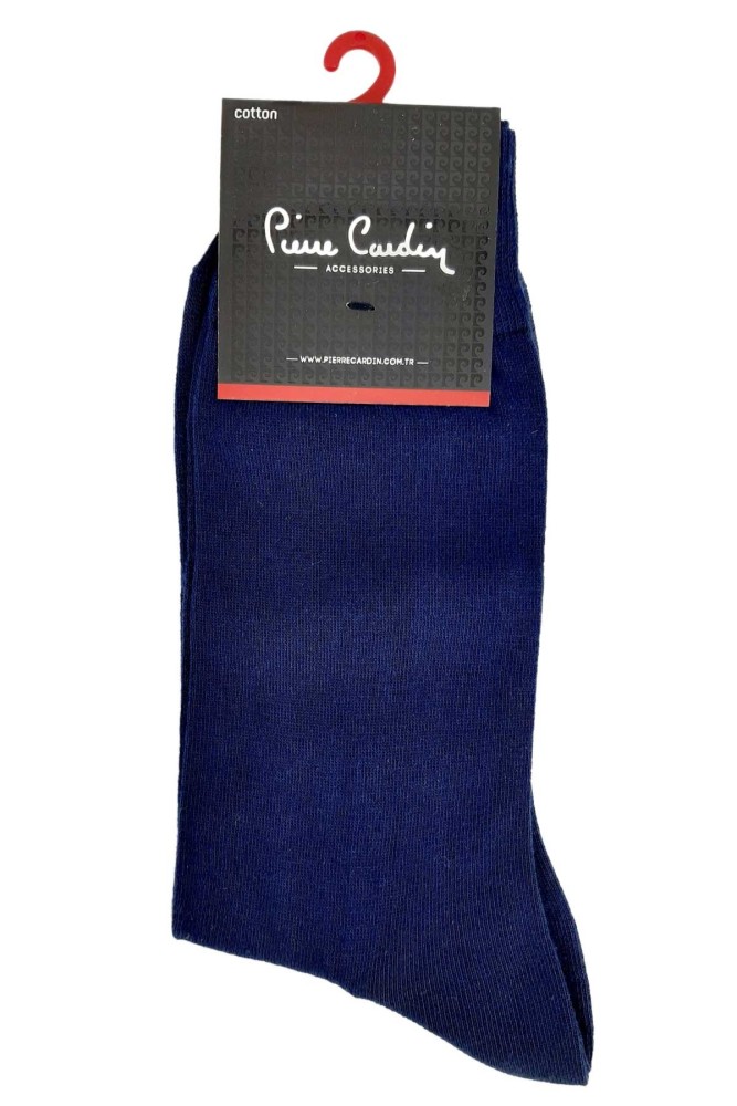 PİERRE CARDİN - Pierre Cardin Erkek Flat Pamuklu Soket Çorap (Lacivert)