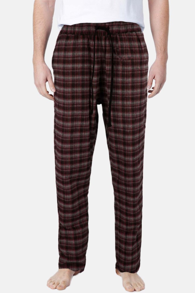 PİJALUX - Pijalüx Erkek Cep Detaylı Ekose Tek Alt Pijama Pamuklu (Çok renkli)