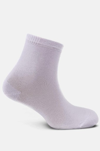 POLA - Pola Erkek Bambu Yarım Konç Çorap (Beyaz)