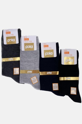 POLA - Pola Erkek Modal Soket Çorap (Asorti)