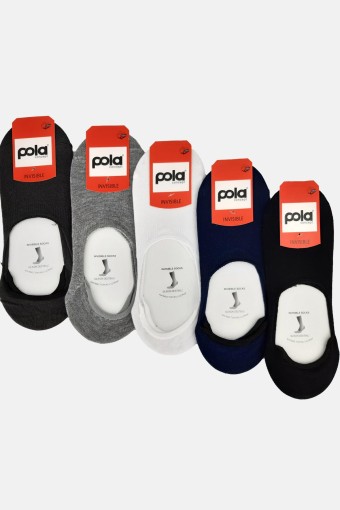 POLA - (12'li Paket) Pola Erkek Penye Suba Çorap Silikon Destekli (Asorti)