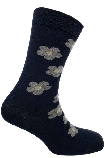 POLA - (12'li Paket) Pola Kadın Bambu Desenli Simli Soket Çorap (Asorti)