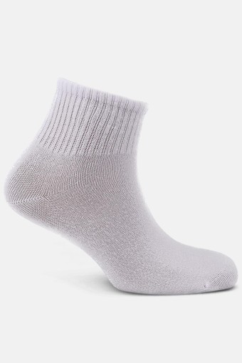 POLA - Pola Kadın Bambu Yarım Konç Çorap (Beyaz)
