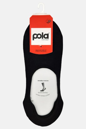 Pola Kadın Penye Suba Çorap (Siyah) - Thumbnail