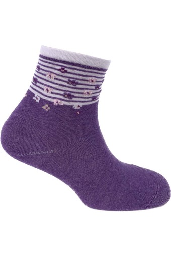 (12'li Paket) Pro Kadın Soket Çorap Gonca Penye (Asorti) - Thumbnail