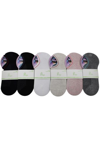 (12'li Paket) Pro Orion Bambu Kadın Sneaker Çorap (Asorti) - Thumbnail