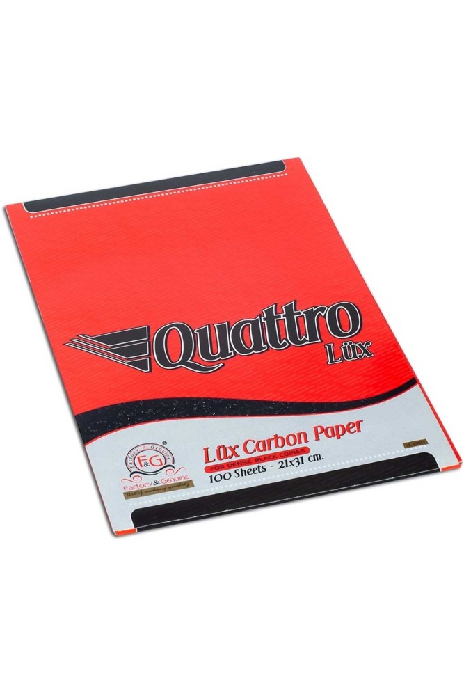 PINAR - Quattro Colour Renkli Karbon Kağıdı 21x31 Cm (Siyah)