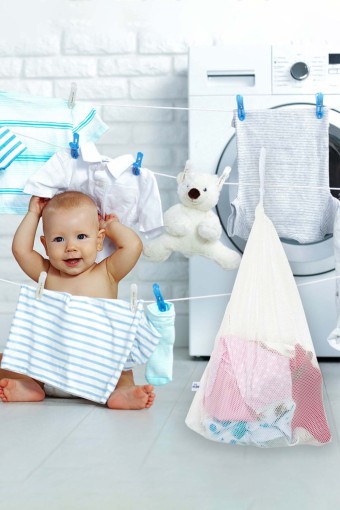 Sevi Unisex Bebek Çamaşır Yıkama Filesi (Beyaz) - Thumbnail