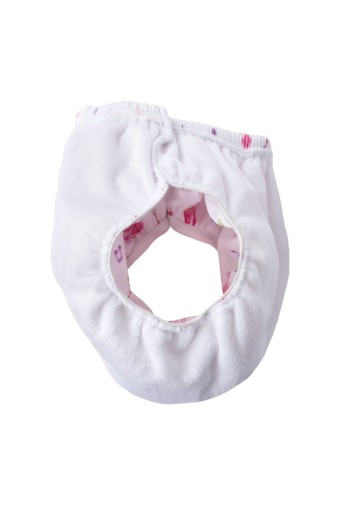 Sevi Unisex Bebek Lüks Alıştırma Külodu (Beyaz/Pembe) - Thumbnail