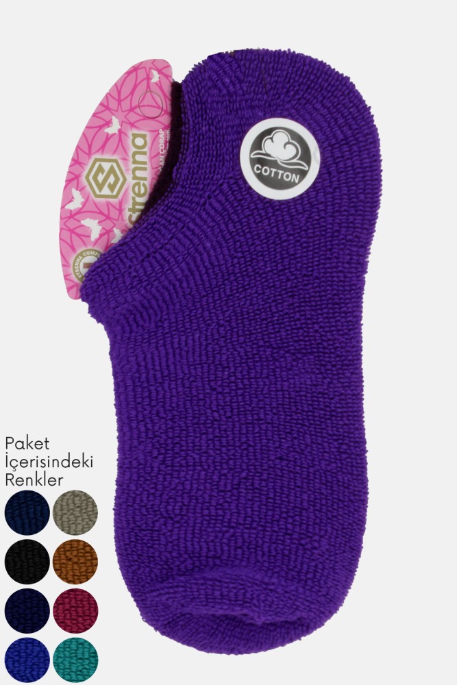 STRENNA - (12'li Paket) Strenna Kadın Cotton Havlu Sneaker Çorap (Asorti)