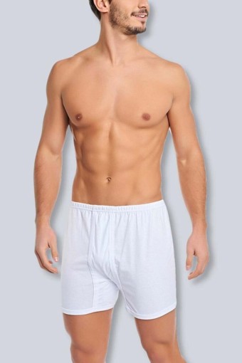 TUTKU - Tutku Erkek Arjantin Paçalı Boxer (Beyaz)