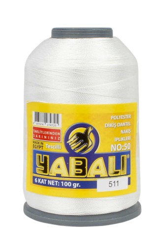 YABALI - Yabalı Dantel İpliği No:50 6 Kat 100 Gr Polyester (0511)