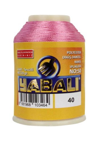 YABALI - Yabalı Nakış İpliği Polyester No:50 20 Gr (0040)