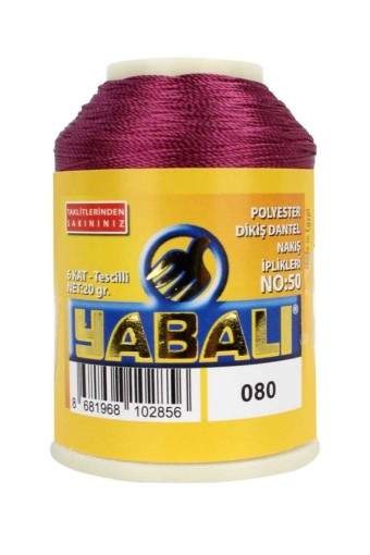 YABALI - Yabalı Nakış İpliği Polyester No:50 20 Gr (0080)